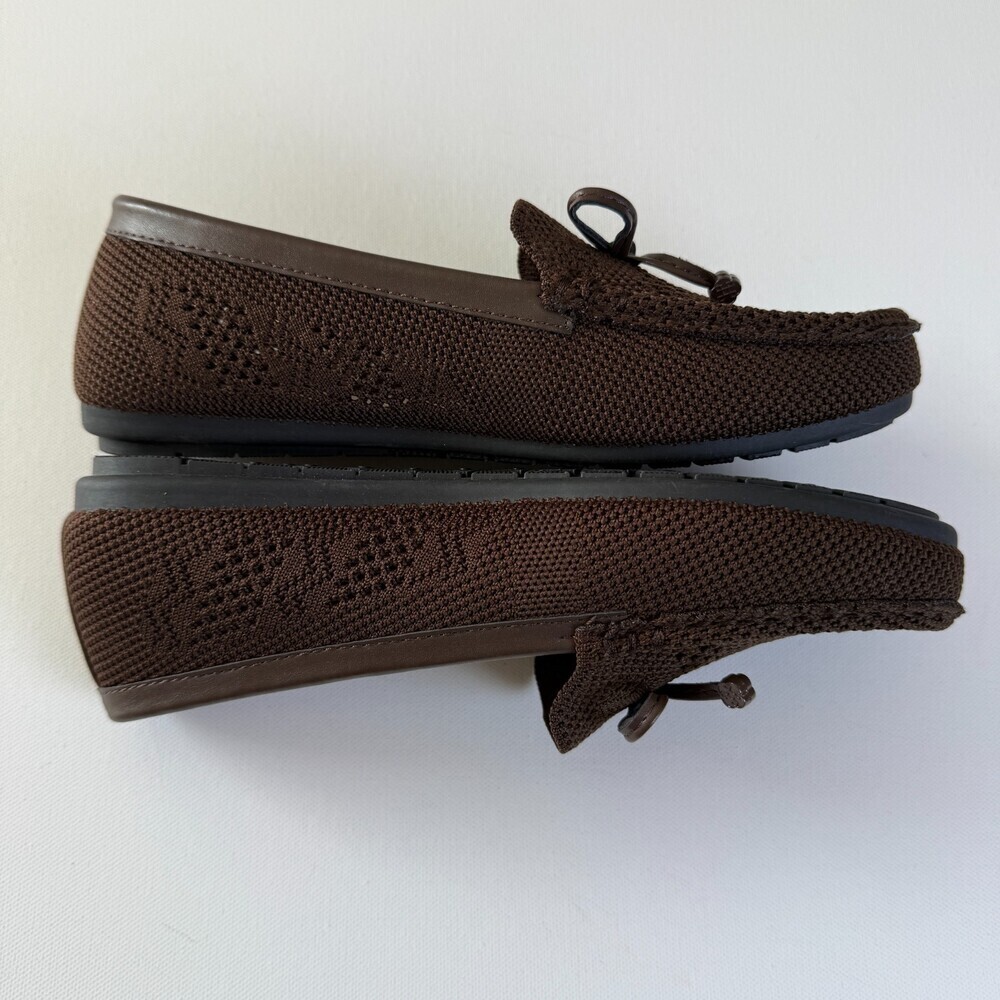 Daisy Fuentes Brown Knit Moccasin-Style Loafers, Women's Sz 6.5W, NWOT - Picture 7 of 12